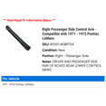 thumbnail image 2 of Right Passenger Side Control Arm - Compatible with 1971 - 1972 Pontiac LeMans, 2 of 2