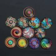40pcs Half Round Flatback Cabochon Beads 25mm Dome Button For Embellishments