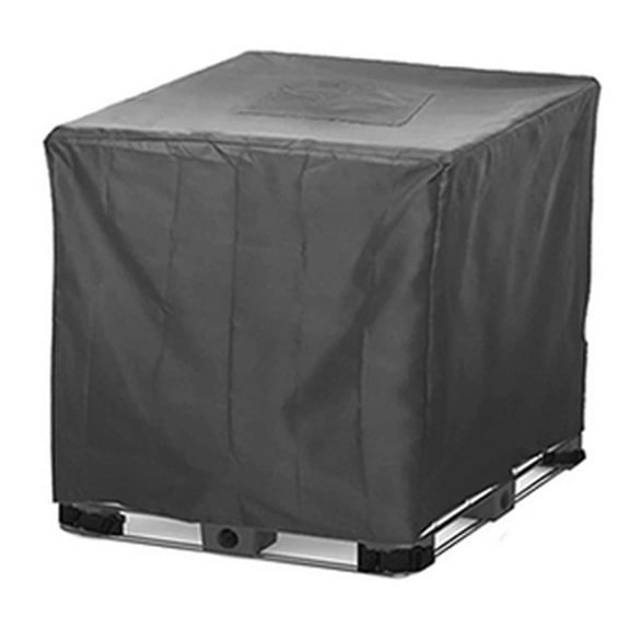 Ibc Tote Cover, 210D Rainproof Protective Hood for 300/600/800/1000L Ibc Rain Barrel And Tank Container, Sunshade Cover with Zipper Access, Durable Outdoor Water Storage Cover for Backyard And Garden