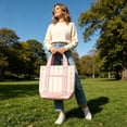 thumbnail image 3 of Pastel Mini Canvas Tote Bag,Limited Edition Canvas Tote Bag for Commuting,Traveling,Vacation,Shopping,1PC Tote Bags, 3 of 7