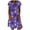 Blue, variant on fartey Casual Dress for Women 2025 Plus Size V Neck Short Sleeve Midi Sundresses Loose Summer Dot Print Lightweight Soft Dresses