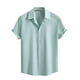 thumbnail image 2 of pstuiky camisetas de manga corta para hombre, Camisa informal de manga corta con botones y estampado playero para hombre camisas casuales para hombre l, 2 of 8