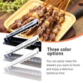thumbnail image 2 of Fabricante de brochetas Naiovety molde manual para barbacoa negro, 2 of 6
