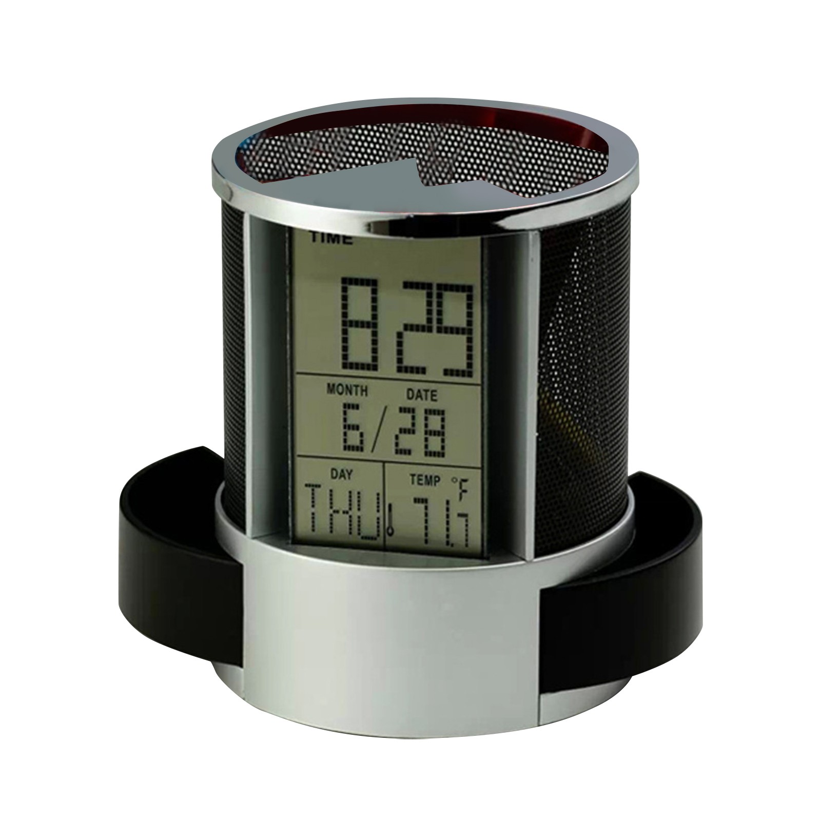 Digital Travel Clock with Backlight Calendar & Temperature & Timer LCD