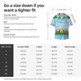 thumbnail image 5 of Fotbe Happy Easter Camisa Estampada de Manga Corta para Hombre, Casual de Verano, Estilo Playero, Sin Arrugas-Medium, 5 of 5