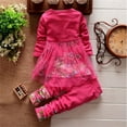 thumbnail image 4 of MEZZALL Toddler Kids Baby Girls Floral Print Mesh Clothes T Shirt Tops Dress Pants 2PCS Outfits Set, 4 of 4