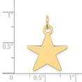 thumbnail image 2 of 14K Yellow Gold Charm Pendant 24 mm 17 Star Disc, 2 of 3