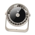 thumbnail image 4 of Ventilador de escritorio o de pared, pequeño y portátil, con cabezal móvil de 5 velocidades. Blanco, 4 of 9