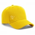 thumbnail image 6 of Women's Heart Print Baseball Cap, Cute Adjustable Dad Hat with Ponytail Hole, Classic Low Profile Sun Hat for Running, Workout, and Daily Casual Wear Yellow, 6 of 6