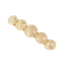 Unique Bargains 1 Pc Elegant Round Hair Clips for Home Gold Tone