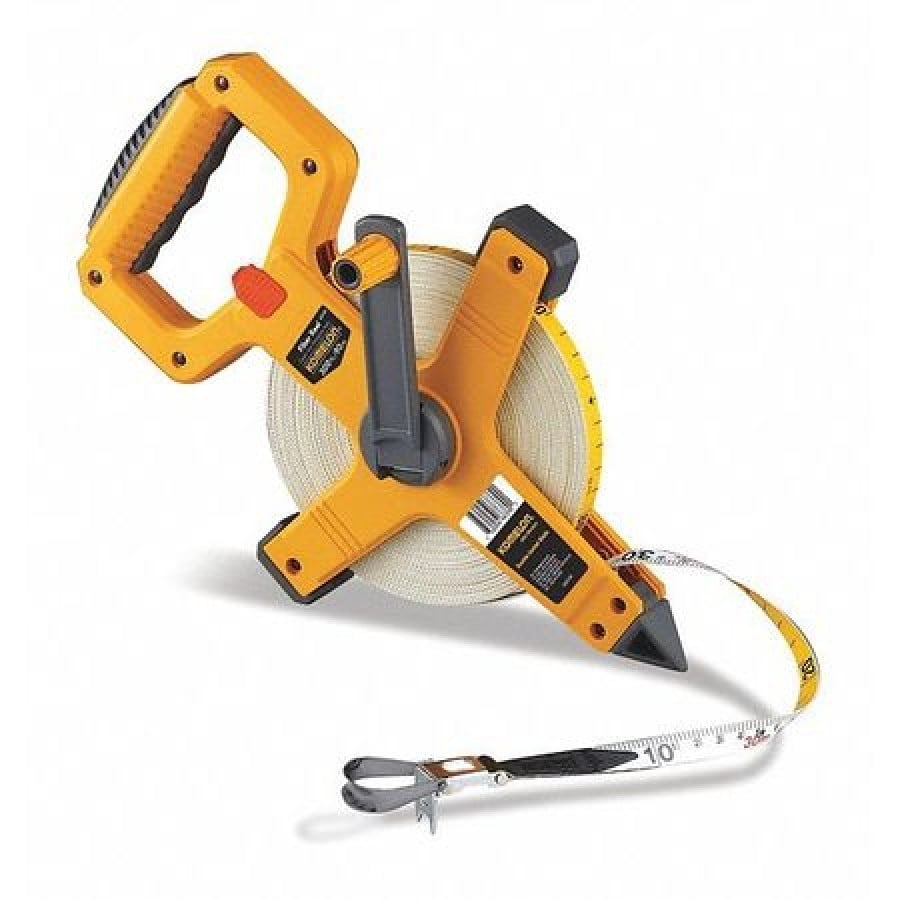 KOMELON 66330IM 330 ft./100m Open Reel Tape Measure, 1/2" Blade