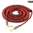 thumbnail image 1 of stanreset Guitar Audio Cable Electric Guitar Bass Keyboard Drum Audio Cable Straight to Right Angle Plug 10M, 1 of 6