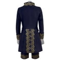 thumbnail image 5 of IYTR Men's Baroque Suit Gold Embroidery Vintage Formal Wedding Costume 3 Piece Set Tailcoat Vest Pants Blue XXL, 5 of 5