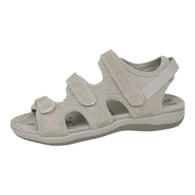 Bmisegm Ladies Summer Casual Solid Colour Hollow Rome Large Size Flat Bottom Thick Bottom Sandals Womens Sandals Summer Grey 7