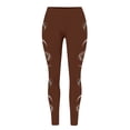 thumbnail image 5 of Shadoumai Women's Football Print Elastic Fitted Tights For Outerwear Leggings Comfortable Stretch High Waist Workout Yoga Pants, 5 of 6
