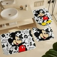 thumbnail image 4 of 4 Piece Cute Cartoon Shower Curtain Set with Non-Slip Rugs, Toilet Lid Cover and Bath Mat， Bathroom Set Decor72 x 72inch, 4 of 12