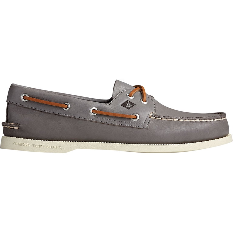 Sperry Mens 8 Top Sider Boat Shoes Classic Leather Lifestyle Preppy 2 Eye Grey 31239100_60508270_1000.jpg main image 3