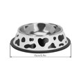 thumbnail image 3 of Bol en Acier Inoxydable pour Chien et Chat, Bol d'Alimentation pour Chien pour Chien Mignon Modèle de Vache Ronde Incassable pour Chiots pour la Nourriture Humide pour Petits Chiens, 3 of 9