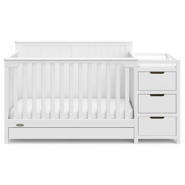 Graco Hadley 5in1 Convertible Baby Crib and Changer with Drawer