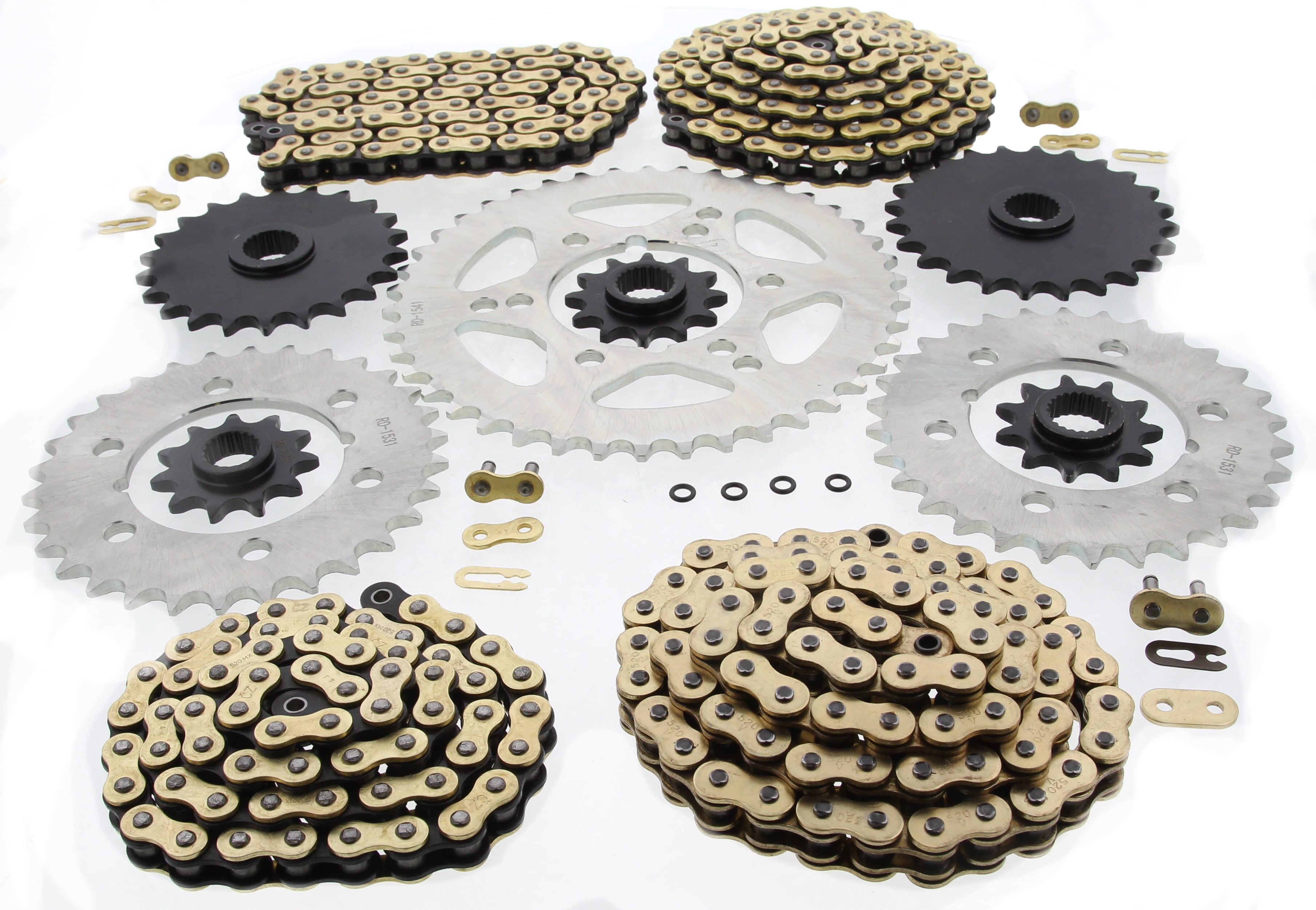 1991 1993 Polaris Big Boss 250 6X6 CZ MXG Non ORing Chain & Sprocket