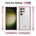 thumbnail image 5 of for Samsung Galaxy S22 Plus Transparent Back Case, Stylish Frosted Lightweight Drop Protective Ultra Slim Shockproof Anti-scratch Anti-fingerprint Back Case Cover for Samsung Galaxy S22 Plus, Pink, 5 of 8