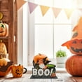 thumbnail image 3 of MOQIN Happy Halloween Table Decorations, Pumpkin Table Centerpieces Boo Sign Wooden Candy Day for Halloween Party Dinner Coffee Table Topper Tier Tray Room Decor, 7 x 6 Inch, 3 of 8