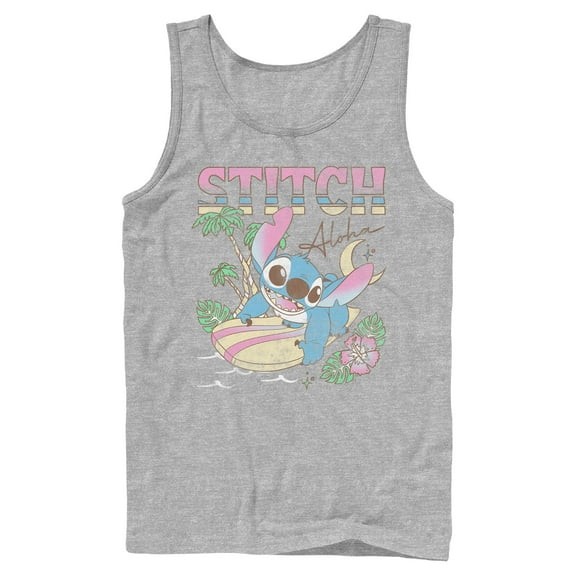 Mens Lilo & Stitch Surfing Stitch Tank Top
