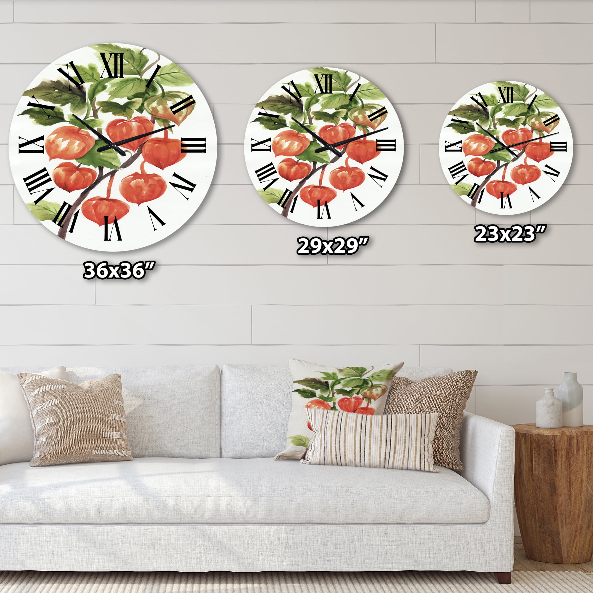 Designart 1 in Quartz Traditional Wall Clock