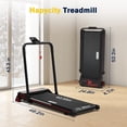 thumbnail image 4 of Hapycity Under Desk Folding Treadmills with Incline 2 in 1 Walking Pad Running Machine 7.5 MPH, 4 of 9