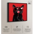 thumbnail image 2 of Candy Coated Coolness Canvas Cute Cat Art Prints by Art Remedy, Black Frame, 12" x 12", 2 of 7