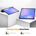 thumbnail image 5 of Dteck Smart Slim Case for Samsung Galaxy Tab S10 FE Plus 13.1 inch X620 / X626B Shockproof Leather Tri-Fold Stand Case Lightweight Hard Shell Cover for Galaxy Tab S10 FE+,Cat, 5 of 7