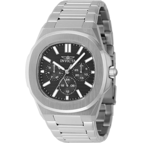 Invicta 48325 Men's Speedway Black Dial Silver Bracelet Watch
