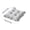 Gray, variant on Ruffled Chair Cushion, Tufted Square Seat Cushion with Ties, Soft Thick Cotton Chair Pad, Non Slip Decorative Cushion for Dining Chair, Kitchen, Office, Home (40x40 cm)
