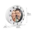 thumbnail image 4 of Seyotauo Customizable Digital Alarm Clock with Silent Sweep Movement, Personalized Photo Display, Modern Geometric Design, 5.75" x 2.17" x 3.94", Bedside Desk Decor for Home Office Gift, 4 of 9