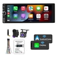 thumbnail image 1 of Estéreo Finyqbet 1 DIN Coche Compatible Apple CarPlay Android Auto Pantalla Táctil 6.9 Pulgadas Cáma, 1 of 9