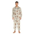 thumbnail image 5 of Adult Christmas Onesie Christmas Cute Bear Zipper One-Piece Pajamas Unisex with Pockets, 5 of 6