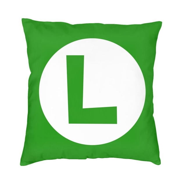 Funda de cojín Marios Luigi Anime, 45 x 45 cm, piel de melocotón