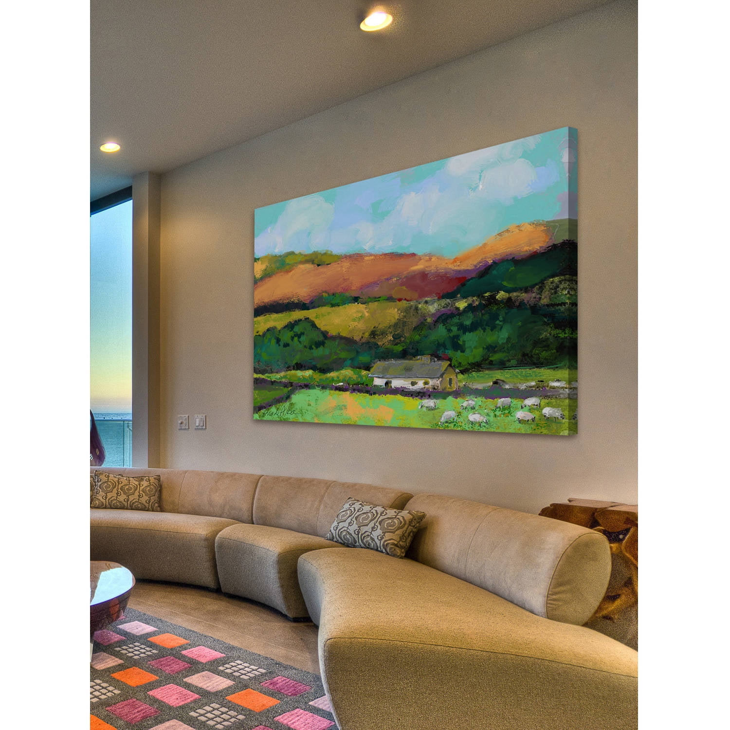 Marmont Hill "Cotswold Countryside" by Arthur Pina Painting Print on Wrapped Canvas