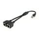 thumbnail image 1 of Divisor , adaptador de negro Plug and Play Puerto Conector de enchufe Computadora portátil Cable dos Yotijar Divisor Ethernet, 1 of 9