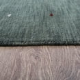 thumbnail image 2 of Rugsotic Carpets Handmade Rugs Hand Knotted Loom Rectangle 5'x8' Green Wool for Indoor Use, 2 of 8