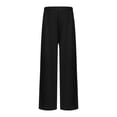 thumbnail image 3 of Hansber Boys Girls Liturgical Praise Dance Trousers Elastic Loose Performance Bottoms Celebration of Spirit Palazzo Pants Black 10, 3 of 7