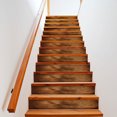 thumbnail image 2 of 100x18cmx13pcs-Stair Riser Sticker Waterproof Tile Decals Self-Adheisve Pattern Faux Weathered Rustic Wood, 2 of 5