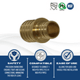 thumbnail image 4 of 10 Pcs XFITTING Pex 1 Inch x 3/4 Inch Pex Coupling, Pex Reducing Coupling, 26-4-8=10XX, 4 of 5