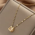 thumbnail image 4 of Guardoinrt Pendant Necklace Collar Choker Rhinestone Jewelry Personalized Present Type 2 Gold 1Set, 4 of 6