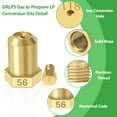 thumbnail image 3 of For Frigi-daire Electrolux LP Ranges Series Natural Gas To Propane LPG Conversion Kit Replaces 4980407 AP7213138 A22390101 316243720 316243721 316243723 with Tools and Instructions, 3 of 7