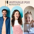 thumbnail image 4 of OPALESQUE 2pcs Boar Bristle Slick Back Hair Brush,Wooden Handle Styling Comb for Men & Women,Smooth, and Lay Hair Flat to Create Sleek Frizz-Free Hairstyles Perfect for Pompadour and Low Ponytail, 4 of 7