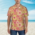 thumbnail image 4 of Goofa Yellow Flowers Hawaiian Shirt for Men, Unisex Summer Beach Casual Short Sleeve Button Down Shirts,Aloha Tropical Floral print shirt-3X-Large, 4 of 9