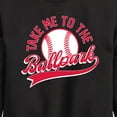 thumbnail image 3 of Instant Message - Take Me To The Ballpark - Toddler & Youth Crewneck Fleece Sweatshirt, 3 of 6