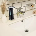 thumbnail image 6 of Automatic Soap Dispenser, Stainless Steel Touchless Pump, Equipped Infrared Motion Sensor and Waterproof Base, Smart Liquid Soap Dispenser for Bathroom Kitchen School Hotel Black, 6 of 6