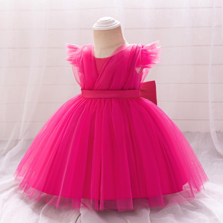 toddler prom dresses Hot Pink Pageant Dress For Girls Best Toddler Prom Dress-Formal Summer Style Kids Clothing-Toddler Girl Party Dress Hi Lo Flower Girl